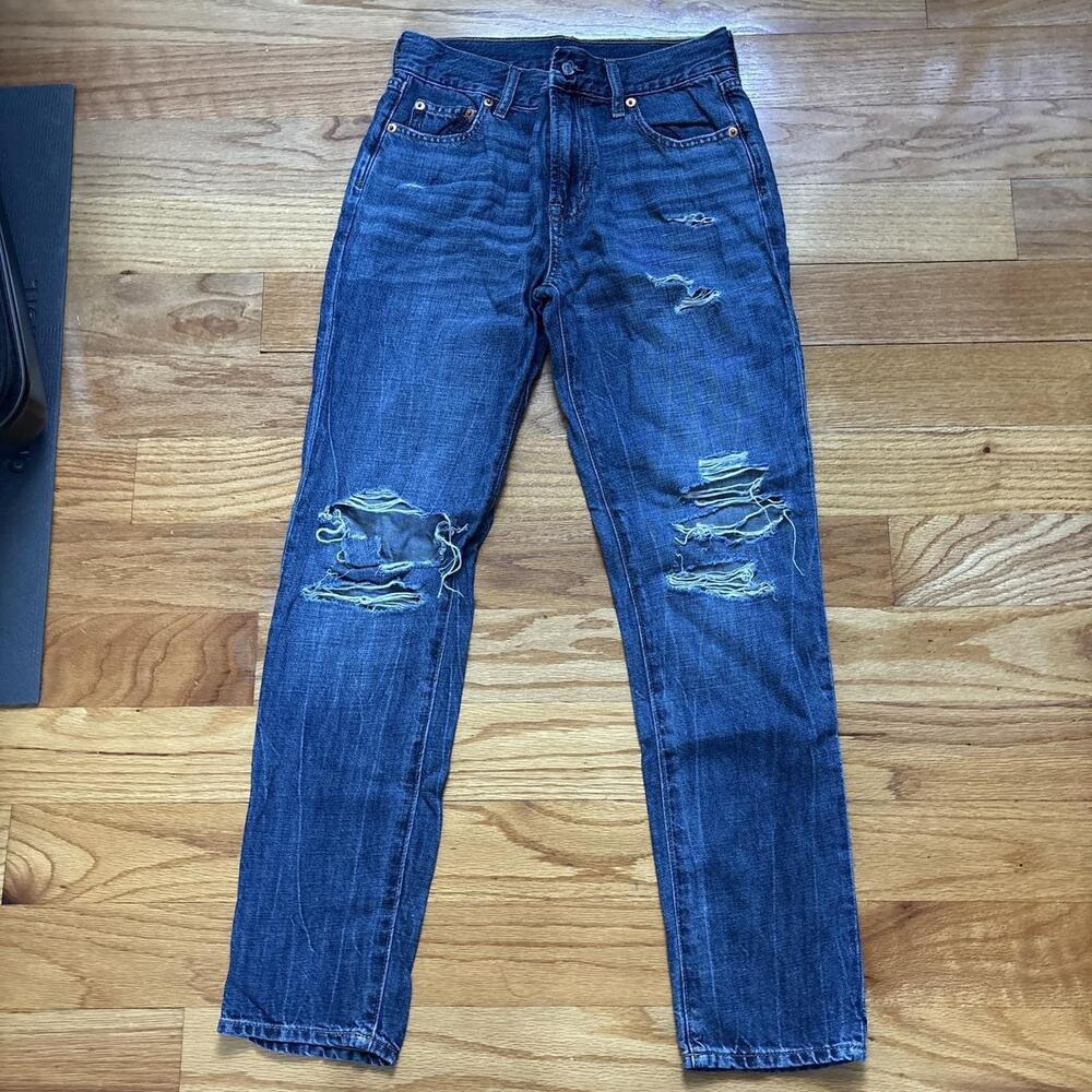 Gap Blue Denim Ripped Jeans 294 F